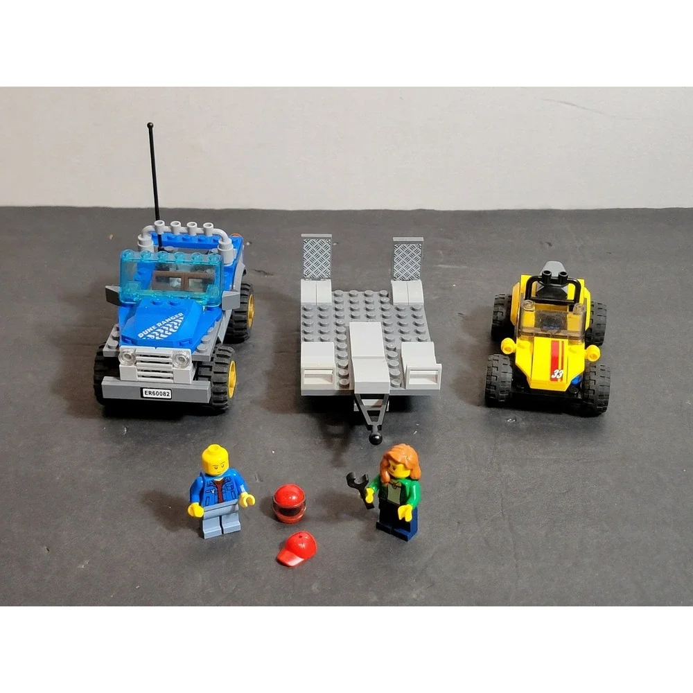 2015‎ Lego City #60082 Recreation Dune Buggy Trailer 100% Complete